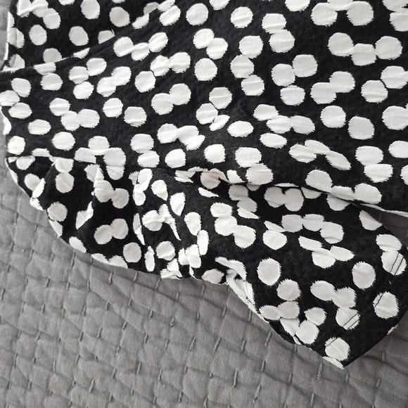 Deletta Black and White Polka Dot Women's Top Or Tunic - Picture 13 of 14